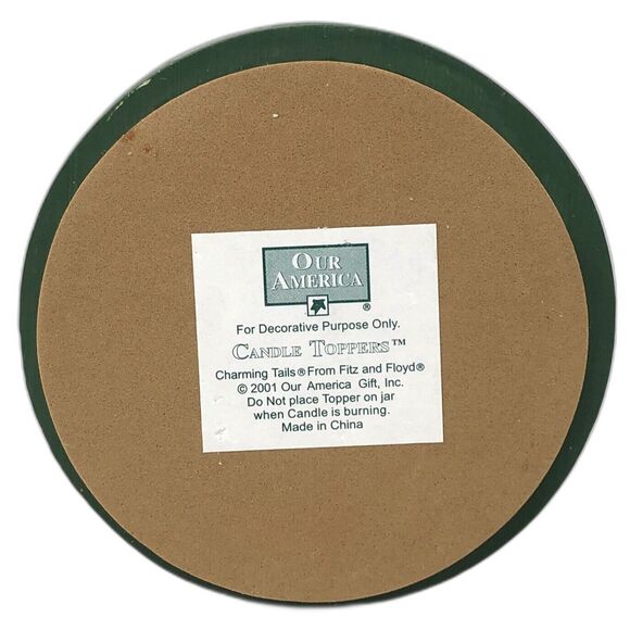 Fitz and Floyd Charming Tails Candletoppers #2002 Everybody Sing w/ Original Box - Picture 8 of 13